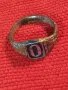 СТАРИНЕН САЧАНЕН ПРЪСТЕН с БУКВА МОНОГРАМ - О Ръчна ИЗРАБОТКА САЧАН 30515, снимка 11