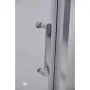 Параван за баня ELITE R, 100-110х190 см, прозрачно стъкло, хром, снимка 4