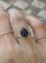 Сребърен пръстен с Лапис лазури, снимка 1 - Пръстени - 43966713