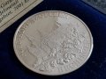 1000 ‰ Сребро Немски медал плакет Oz унция рядка монета, снимка 4