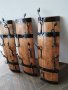 Красиви закачалки изработени от автентични реставрирани бурета с ръчно ковани куки с елементи листа , снимка 7