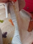 Подарявам!🤍🤍🍬Бели чизми ботушки на сиви цветя от естествена кожа, снимка 7