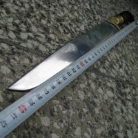 Дълъг ловен нож с кания, снимка 7 - Ножове - 32746249