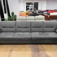 Сив диван от плат четворка  "PP-HS10002", снимка 1 - Дивани и мека мебел - 39971755