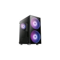 Кутия за компютър Aerocool Python PYTHON-G-BK-V1 Черна ATX Middle Tower , снимка 1 - Захранвания и кутии - 39720500