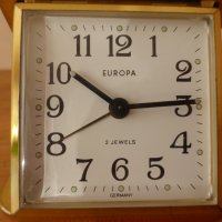 Немски туристически будилник часовник Europa Европа, снимка 2 - Антикварни и старинни предмети - 43992300