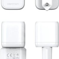 Vention Универсално зарядно за стена Charger Wall GaN - USB Type-C 30W White - FAKW0-EU, снимка 2 - Оригинални зарядни - 43467885