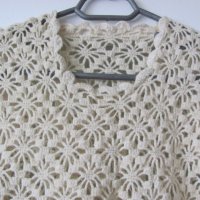 Плетена ефектна блуза, снимка 2 - Блузи с дълъг ръкав и пуловери - 36957168