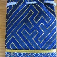 Традиционна торбичка тип пунгия от плат DELL от Монголия-3, снимка 10 - Други ценни предмети - 28727238