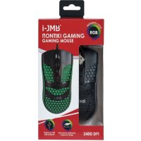 Кабелна мишка за игри, Черна, RGB 2400 dpi i JMB, снимка 4 - Геймърски - 43723634