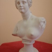 Стар гипсов бюст на Венера Милоска(Афродита). , снимка 5 - Антикварни и старинни предмети - 32333468
