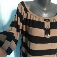 Еластичен пуловер тип туника с дълъг ръкав и регулация / голям размер , снимка 3 - Блузи с дълъг ръкав и пуловери - 35472861