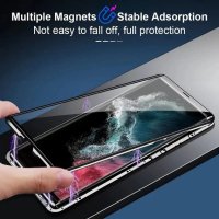 Samsung Galaxy S23 FE / Двоен 360 градуса магнитен кейс калъф с камера протектор, снимка 4 - Калъфи, кейсове - 43745126