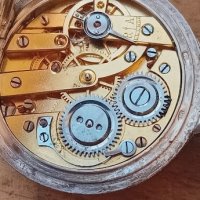 Сребърен джобен часовник,цветен емайл,1890, снимка 13 - Антикварни и старинни предмети - 43909408