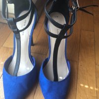 Дамски обувки New Look велур и кожа, снимка 1 - Дамски обувки на ток - 33268712