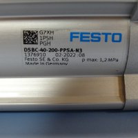 Пневматичен цилиндър Festo DSBC-40-200-PPSA-N3 Pneumatic piston rod cylinder, снимка 2 - Резервни части за машини - 38414632