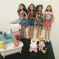 Барби Скипър кукли детегледачка комплект за баня и тоалетна кукла Barbie Skipper, снимка 6 - Кукли - 29068696