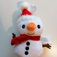 Плюшени коледни играчки Снежен човек, снимка 1 - Плюшени играчки - 43146581
