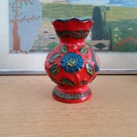 Винтидж керамична ваза West Germany , снимка 1 - Антикварни и старинни предмети - 43473627