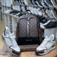 Дамски комплект спортни обувки портфейл и раница Louis Vuitton код 22, снимка 1 - Дамски ежедневни обувки - 27983879
