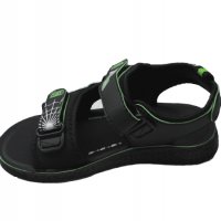 Черни сандали на Спайдърмен в зелено за момче, снимка 6 - Детски сандали и чехли - 37040087