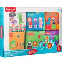 Комплект бебешки книжки от плат Fisher Price / 6 броя, снимка 4 - Образователни игри - 33242566