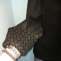 Ангорски мохерен пуловер с шал яка "MNG" basics Mango / голям размер , снимка 9 - Блузи с дълъг ръкав и пуловери - 12414270