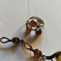 Сребърни гривна и пръстен, снимка 2 - Бижутерийни комплекти - 43955105
