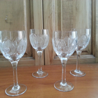 Кристални чаши, снимка 8 - Антикварни и старинни предмети - 36553643