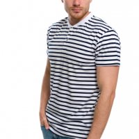 Нова мъжка моряшка блуза на райе с копчета, снимка 5 - Тениски - 30312694