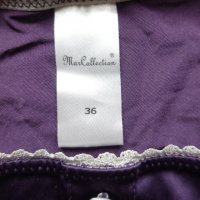 MarCollection M размер лилави сатенени бикини с ликра, снимка 4 - Бельо - 38388293