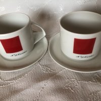 Порцеланов сервиз за чай – 4  части, Червен квадрат форма Баланс, Императорски порцелан, руски, снимка 7 - Други - 43339379