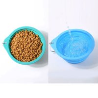 4352 Силиконова сгъваема купичка за храна или вода за домашни любимци, снимка 3 - За кучета - 43800364