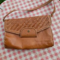 Стара дамска кожена чанта #4, снимка 4 - Антикварни и старинни предмети - 32772776