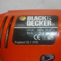 Английско-Black Decker CD14С -14,4 волта-Боди-Тяло За Винтоверт-Блек Декер-14,4 Волта-Отлично, снимка 7 - Винтоверти - 28315505