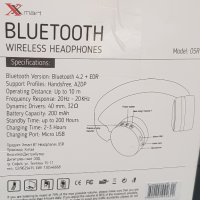 2 броя Стерео слушалки Xmart 05R, Bluetooth 4.2, Кабел, снимка 2 - Bluetooth слушалки - 33354520