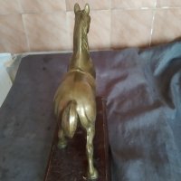 месингова статуетка-кон, снимка 6 - Антикварни и старинни предмети - 37411731