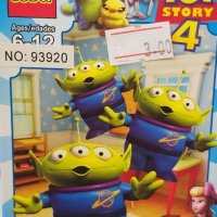 Toy Story 4: Играта на играчките Little Green Men (Малки зелени човечета) тип Lego, снимка 1 - Конструктори - 40390135