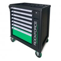 Шкаф с инструменти с 7 чекмеджета – 5 пълни RockForce, снимка 4 - Куфари с инструменти - 39298962