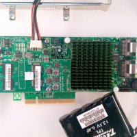 RAID контролер AOC-S2208L-H8iR SuperMicro PCIe v3 1GB SATA/SAS6 RAID 0,1,5,6,50,60, снимка 1 - Други - 28671612