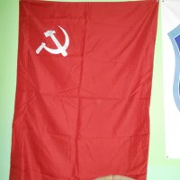 Старо соц. знаме  СССР .изработвано за деня на победата , снимка 2 - Антикварни и старинни предмети - 33139412