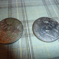 2 Британски сребърни монети 1977, снимка 3 - Нумизматика и бонистика - 43308268
