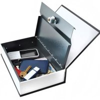 Книга тип скрит стоманен сейф с ключ - два размер, снимка 3 - Други - 43674631