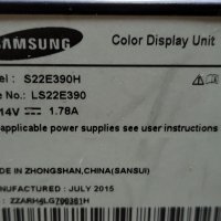 Монитор Samsung S22E390, 21.5" PLS LED, 1920 x 1080, снимка 7 - Монитори - 44088403