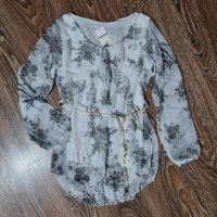 Блуза с колан S/M-35лв.НОВА, снимка 1 - Блузи с дълъг ръкав и пуловери - 39547589