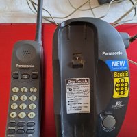 Телефон Panasonic безжичен, с подвижна слушалка, снимка 3 - Стационарни телефони и факсове - 39669861