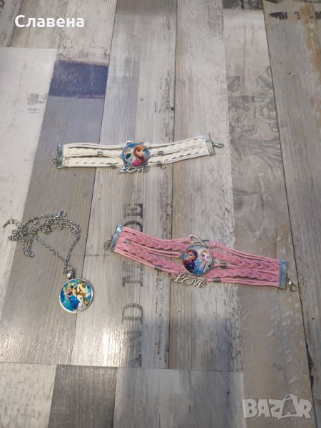 Детска гривна и колие Елза и Анна НОВИ!!!, снимка 1