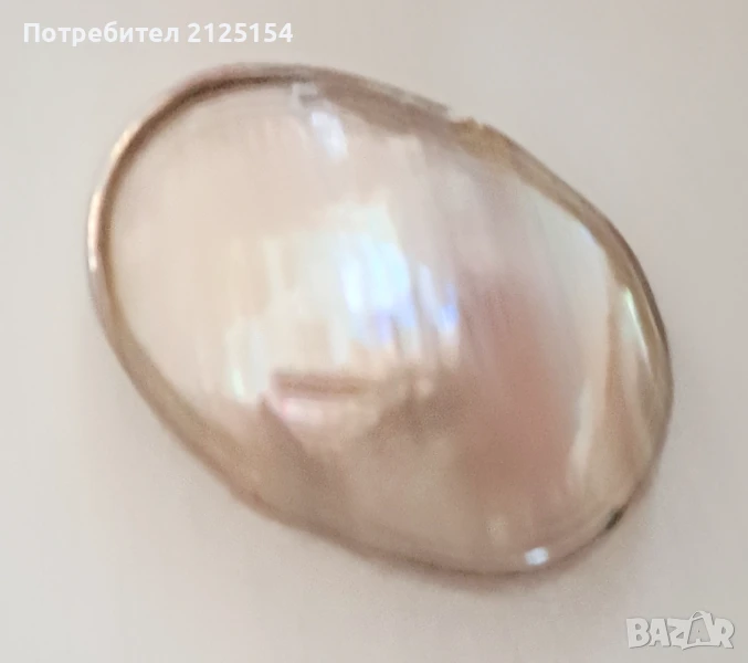 Старо украшение ,медальон от седеф ., снимка 1