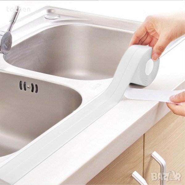 Силиконова Самозалепваща Уплътнителна лента за баня и мокри помещения, снимка 1