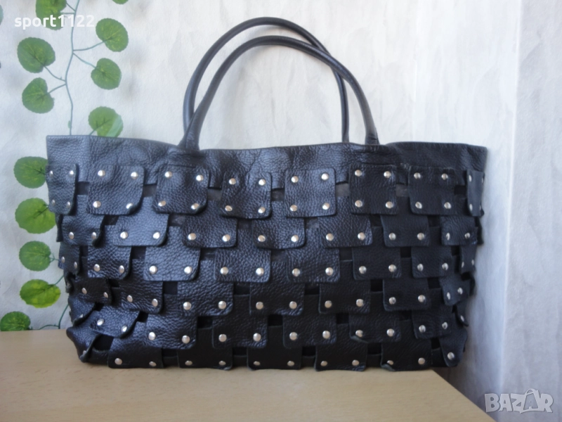 BERGE/естествена кожа/дамска чанта, снимка 1